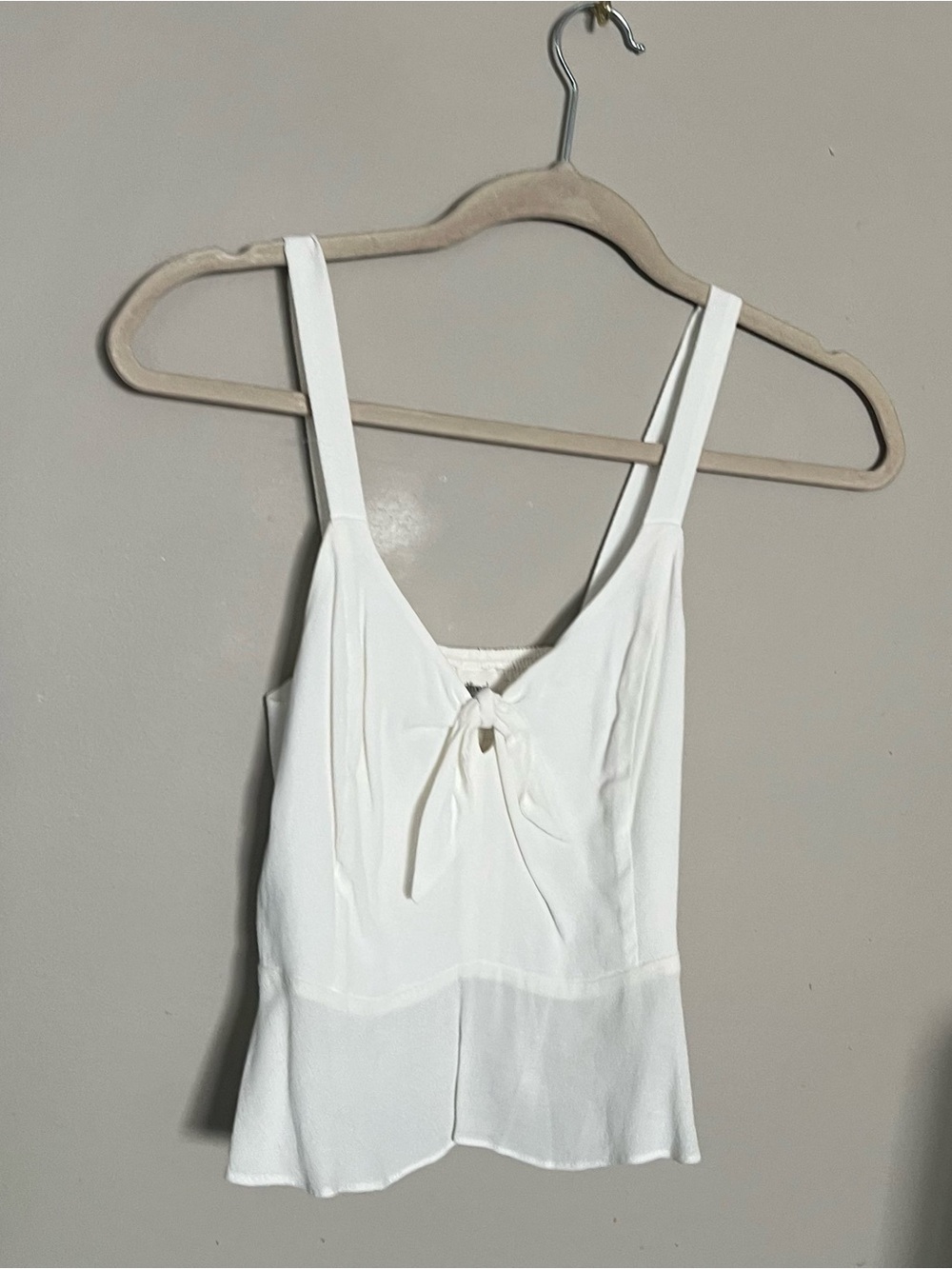Wilfred White Tie-Front Tank Top